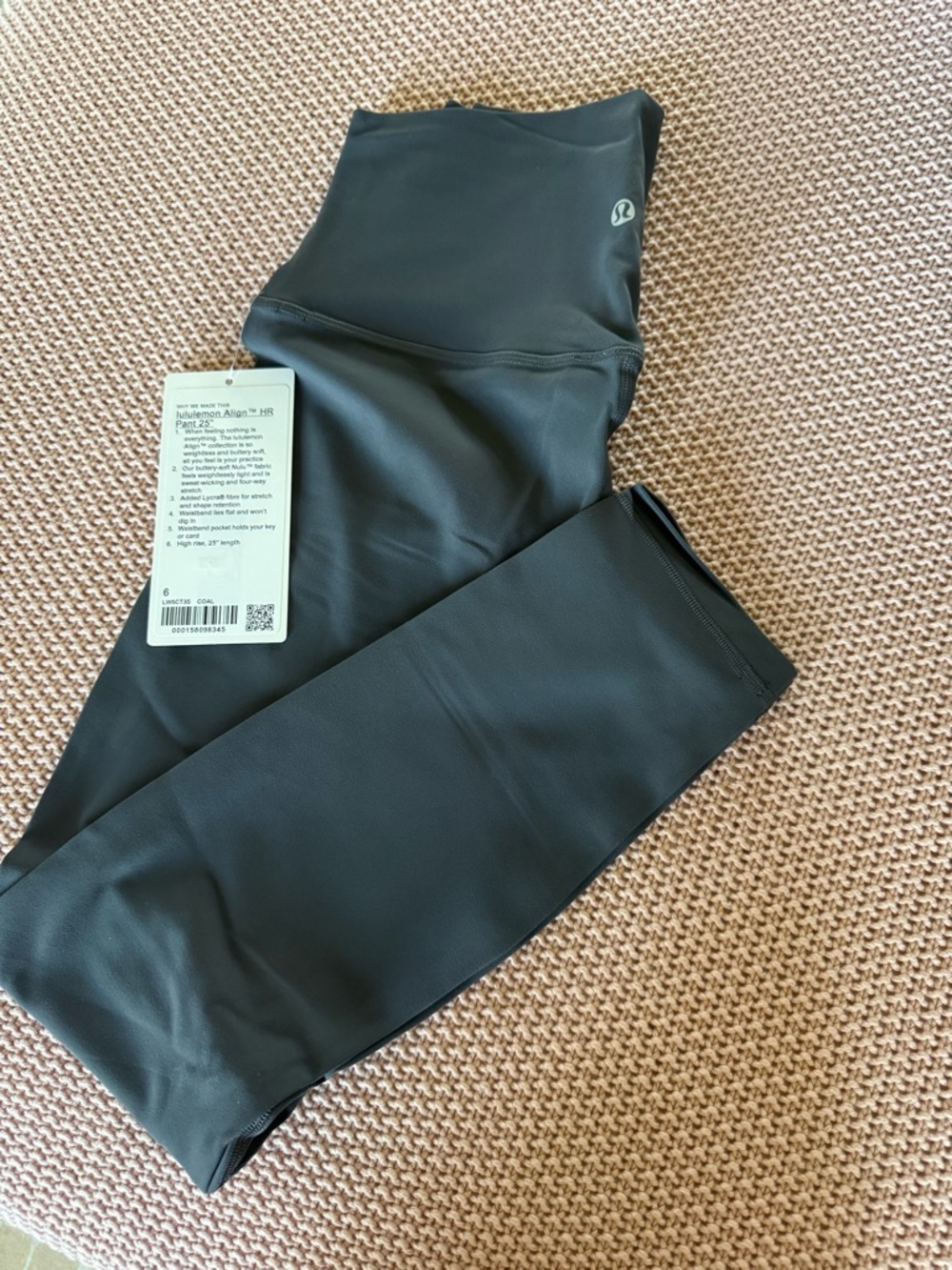 lululemon Align High-Rise Leggings - coal size 6